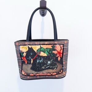 Vintage Y2K St. John's Bay Beaded Plaid Scottie Dog Terrier Mini Handbag Purse